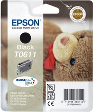 EPSON cartridge T0611 black (medvídek); (originální)