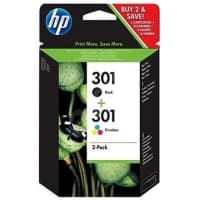 Náplně a tonery HP 301 Ink Cartridge Combo 2-Pack, (náhrada za J3M81AE), N9J72AE; (originální)